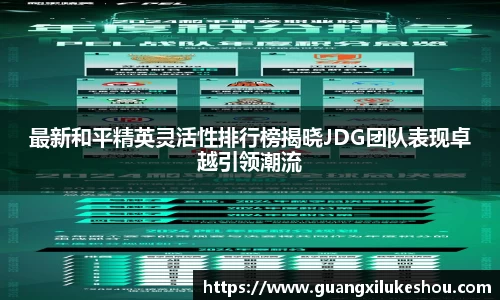 最新和平精英灵活性排行榜揭晓JDG团队表现卓越引领潮流