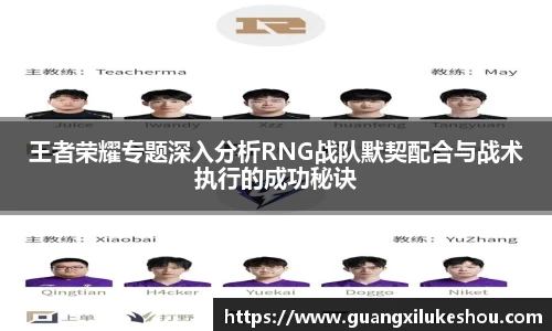 王者荣耀专题深入分析RNG战队默契配合与战术执行的成功秘诀